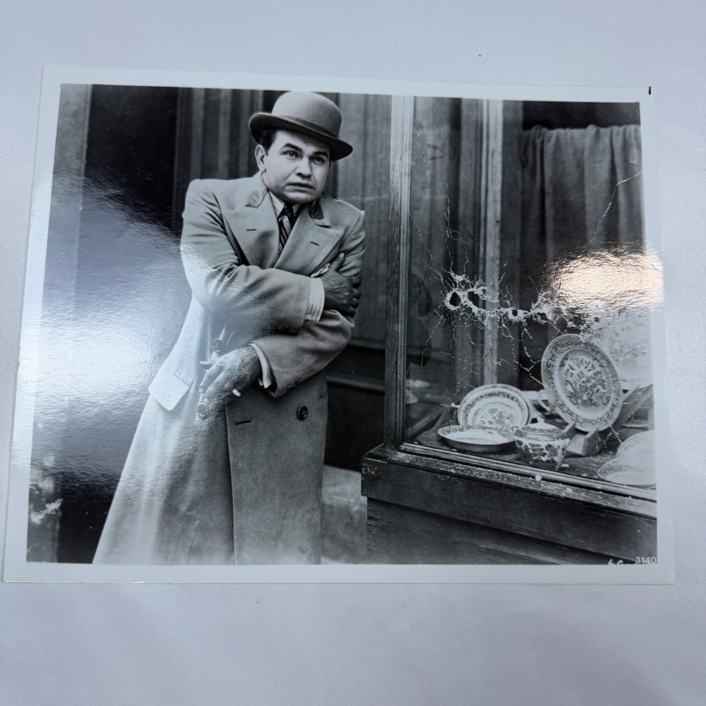 Vintage Edward G Robinson Film Noir Publicity Still Photo 8x10 Black White